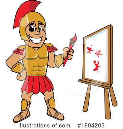 Royalty-Free (RF) Spartan Clipart Illustration by Mascot Junction - Stock Sample #1604203