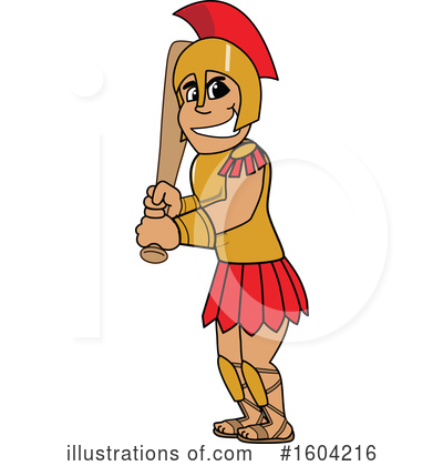Royalty-Free (RF) Spartan Clipart Illustration by Mascot Junction - Stock Sample #1604216