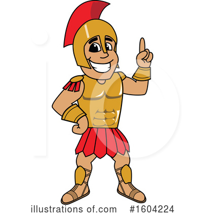 Royalty-Free (RF) Spartan Clipart Illustration by Mascot Junction - Stock Sample #1604224