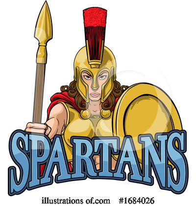 Royalty-Free (RF) Spartan Clipart Illustration by AtStockIllustration - Stock Sample #1684026