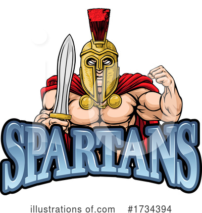 Royalty-Free (RF) Spartan Clipart Illustration by AtStockIllustration - Stock Sample #1734394