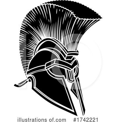 Trojan Helmet Clipart #1742221 by AtStockIllustration