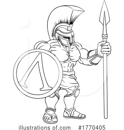 Royalty-Free (RF) Spartan Clipart Illustration by AtStockIllustration - Stock Sample #1770405