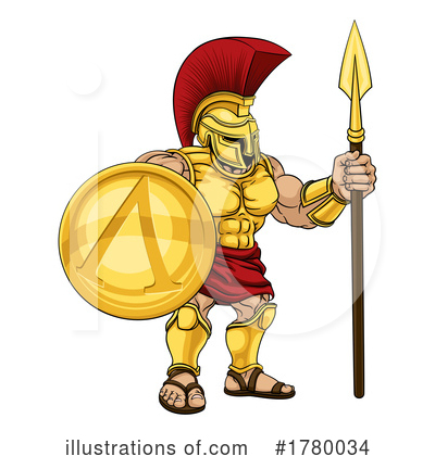 Spartan Helmet Clipart #1780034 by AtStockIllustration