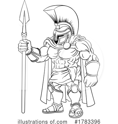 Royalty-Free (RF) Spartan Clipart Illustration by AtStockIllustration - Stock Sample #1783396
