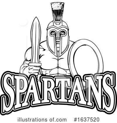 Royalty-Free (RF) Spartans Clipart Illustration by AtStockIllustration - Stock Sample #1637520