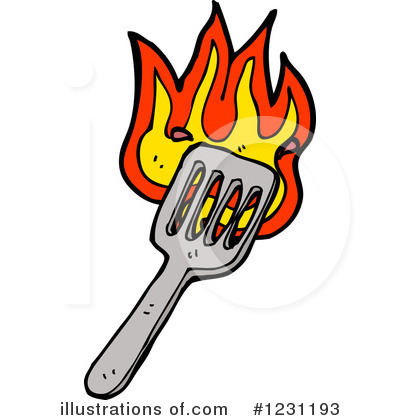 Royalty-Free (RF) Spatula Clipart Illustration by lineartestpilot - Stock Sample #1231193