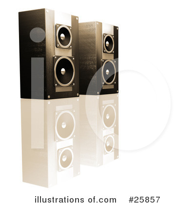 Royalty-Free (RF) Speakers Clipart Illustration by KJ Pargeter - Stock Sample #25857