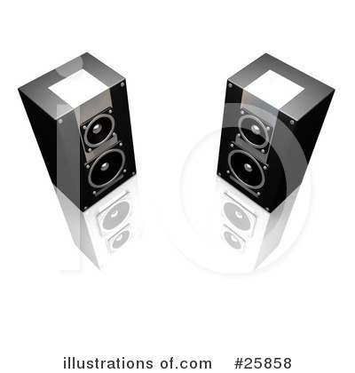 Royalty-Free (RF) Speakers Clipart Illustration by KJ Pargeter - Stock Sample #25858