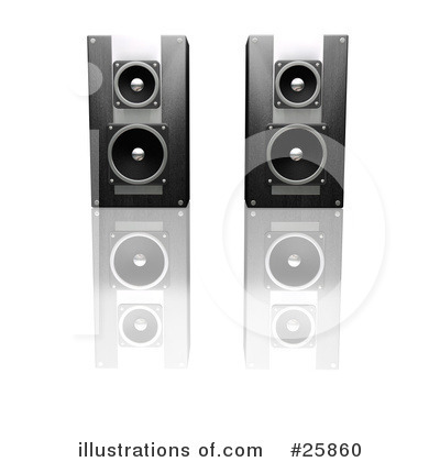 Royalty-Free (RF) Speakers Clipart Illustration by KJ Pargeter - Stock Sample #25860