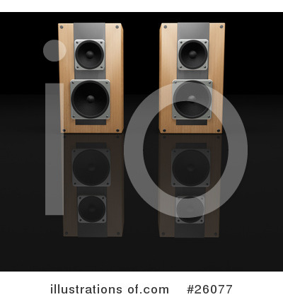 Royalty-Free (RF) Speakers Clipart Illustration by KJ Pargeter - Stock Sample #26077