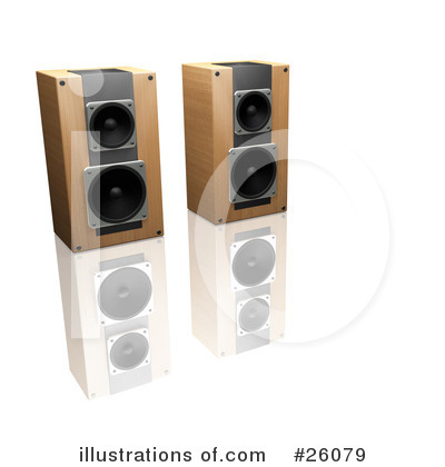 Royalty-Free (RF) Speakers Clipart Illustration by KJ Pargeter - Stock Sample #26079