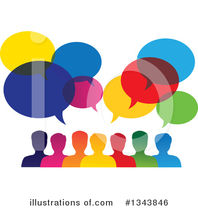 Chatting Clipart #1343846 by ColorMagic