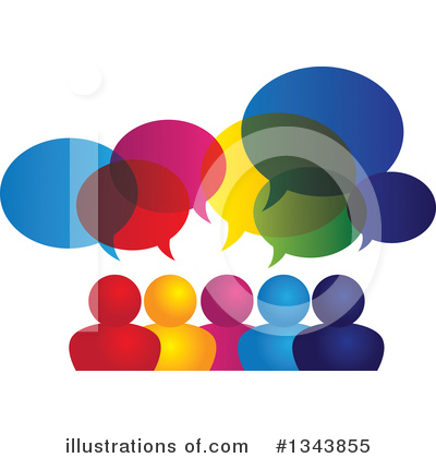 Royalty-Free (RF) Speech Balloon Clipart Illustration by ColorMagic - Stock Sample #1343855