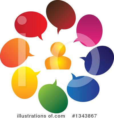Royalty-Free (RF) Speech Balloon Clipart Illustration by ColorMagic - Stock Sample #1343867