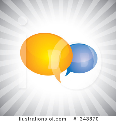 Royalty-Free (RF) Speech Balloon Clipart Illustration by ColorMagic - Stock Sample #1343870