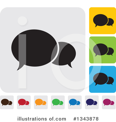 Royalty-Free (RF) Speech Balloon Clipart Illustration by ColorMagic - Stock Sample #1343878