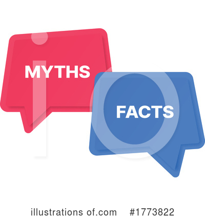 Myths Vs Facts Clipart #1773822 by Vector Tradition SM