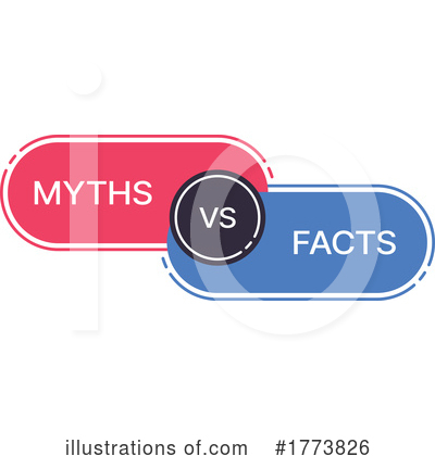 Myths Vs Facts Clipart #1773826 by Vector Tradition SM