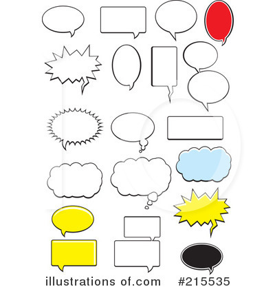 Royalty-Free (RF) Speech Balloons Clipart Illustration by Cory Thoman - Stock Sample #215535