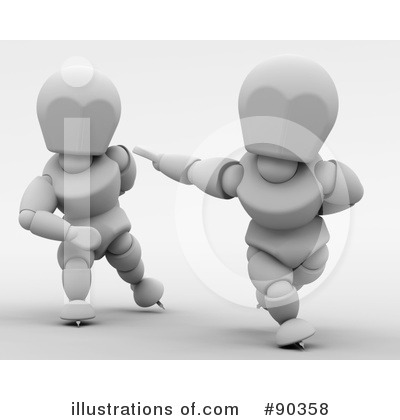 Royalty-Free (RF) Speed Skating Clipart Illustration by KJ Pargeter - Stock Sample #90358