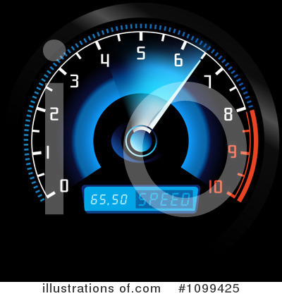 Royalty-Free (RF) Speedometer Clipart Illustration by dero - Stock Sample #1099425