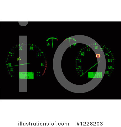 Royalty-Free (RF) Speedometer Clipart Illustration by dero - Stock Sample #1228203