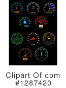 Speedometer Clipart #1287420 by Vector Tradition SM