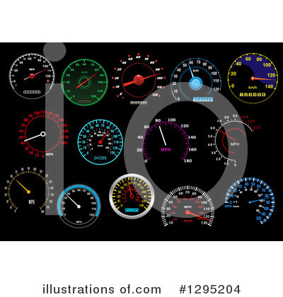 Speedometer Clipart #1295204 by Vector Tradition SM