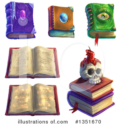 Spell Book Clipart #1351670 by Tonis Pan