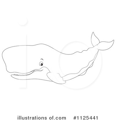 Royalty-Free (RF) Sperm Whale Clipart Illustration by Alex Bannykh - Stock Sample #1125441