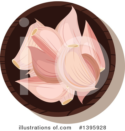 Garlic Clipart #1395928 by Vector Tradition SM