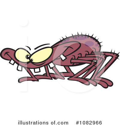 Royalty-Free (RF) Spider Clipart Illustration by toonaday - Stock Sample #1082966