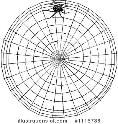 Spider Web Clipart #1115738 by Prawny Vintage