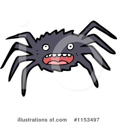 Royalty-Free (RF) Spider Clipart Illustration by lineartestpilot - Stock Sample #1153497