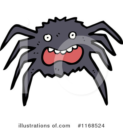 Royalty-Free (RF) Spider Clipart Illustration by lineartestpilot - Stock Sample #1168524