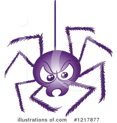Royalty-Free (RF) Spider Clipart Illustration by Zooco - Stock Sample #1217877