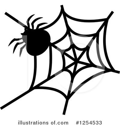 Royalty-Free (RF) Spider Clipart Illustration by Vector Tradition SM - Stock Sample #1254533