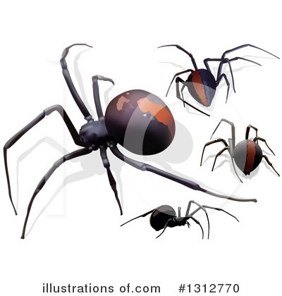 Royalty-Free (RF) Spider Clipart Illustration by dero - Stock Sample #1312770