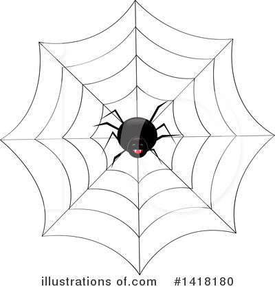 Royalty-Free (RF) Spider Clipart Illustration by Pams Clipart - Stock Sample #1418180