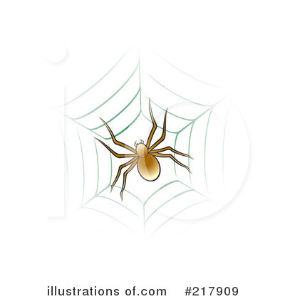 Royalty-Free (RF) Spider Clipart Illustration by Lal Perera - Stock Sample #217909