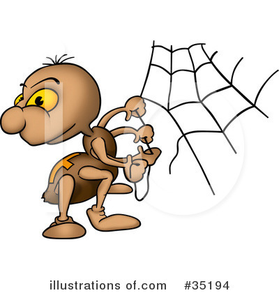 Royalty-Free (RF) Spider Clipart Illustration by dero - Stock Sample #35194