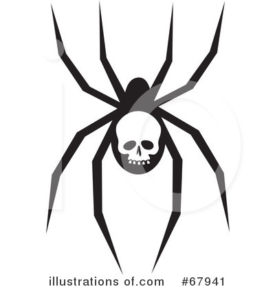 Royalty-Free (RF) Spider Clipart Illustration by Rosie Piter - Stock Sample #67941