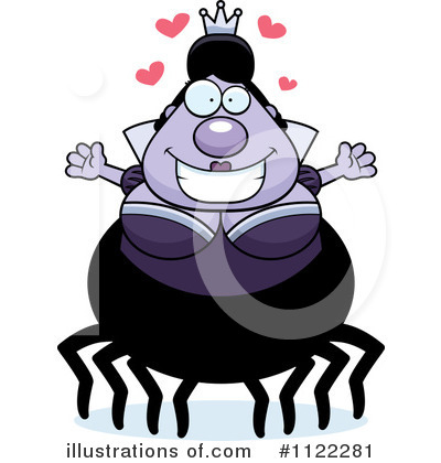 Royalty-Free (RF) Spider Queen Clipart Illustration by Cory Thoman - Stock Sample #1122281