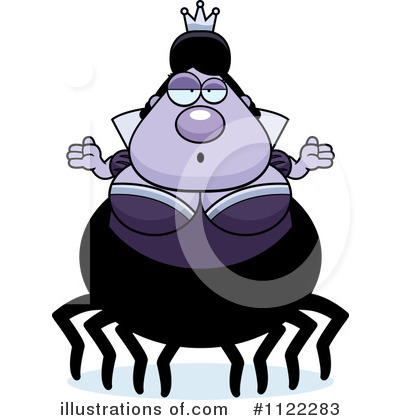 Royalty-Free (RF) Spider Queen Clipart Illustration by Cory Thoman - Stock Sample #1122283