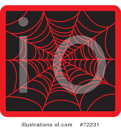 Royalty-Free (RF) Spider Web Clipart Illustration by Rosie Piter - Stock Sample #72231