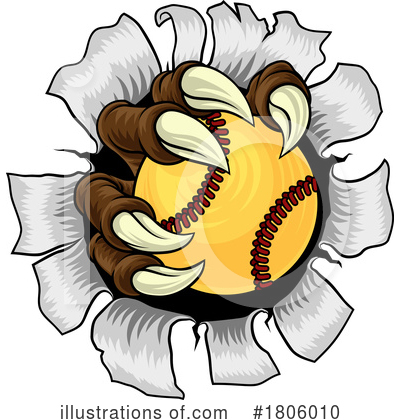 Softball Clipart #1806010 by AtStockIllustration