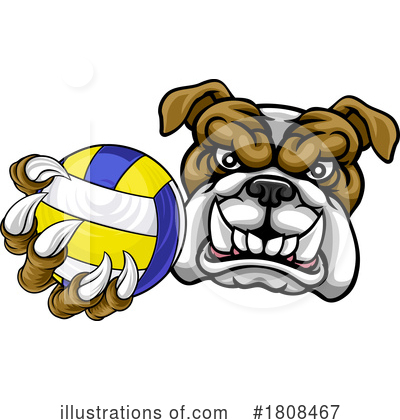 Volleyball Clipart #1808467 by AtStockIllustration