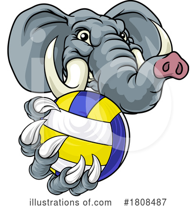 Volleyball Clipart #1808487 by AtStockIllustration