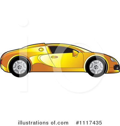 Royalty-Free (RF) Sports Car Clipart Illustration by Lal Perera - Stock Sample #1117435